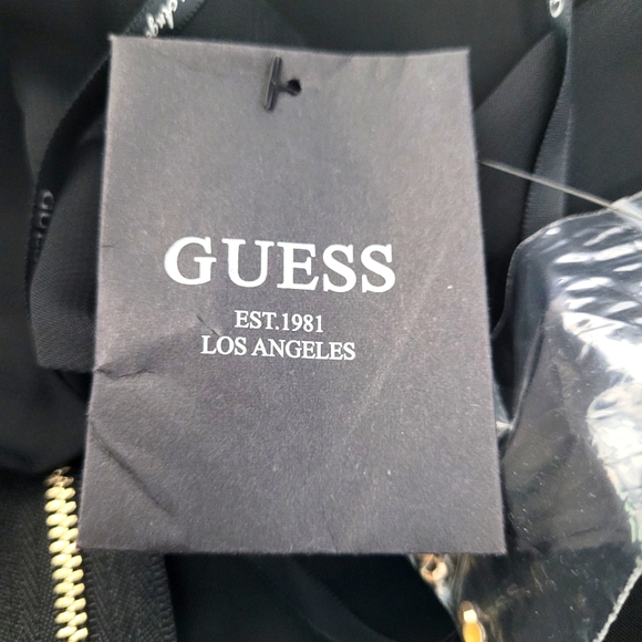 🎉Host Pick🎉 Guess Halter Style Little Black Dress with Sheer Overlay - Picture 2 of 8